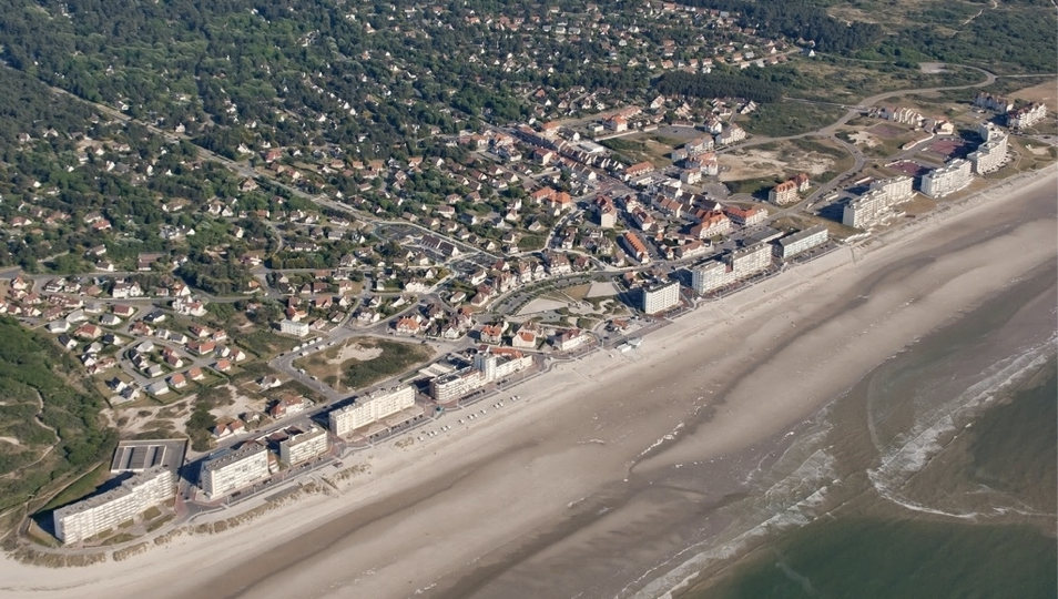 Vue aérienne de la Côte d'Opale